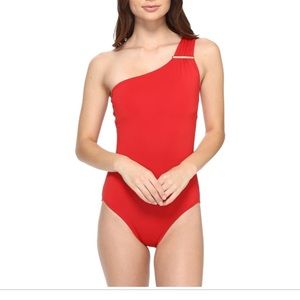 One shoulder Michael Kors swimsuit